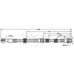Brzdová hadica BORG & BECK BBH7557