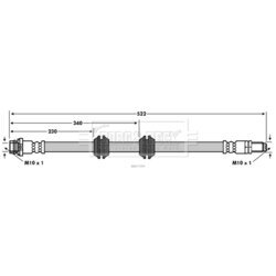 Brzdová hadica BORG & BECK BBH7599