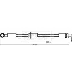 Brzdová hadica BORG & BECK BBH8326