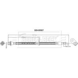 Brzdová hadica BORG & BECK BBH8987