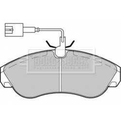 Sada brzdových platničiek kotúčovej brzdy BORG & BECK BBP1720