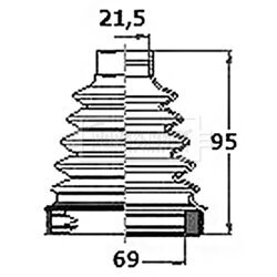 Manžeta hnacieho hriadeľa - opravná sada BORG & BECK BCB6155
