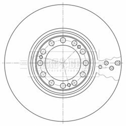 Brzdový kotúč BORG & BECK BBD32608