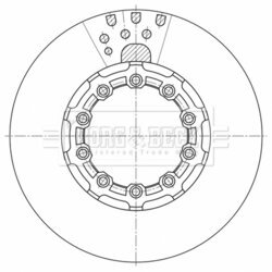 Brzdový kotúč BORG & BECK BBD32610