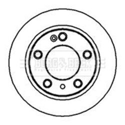 Brzdový kotúč BORG & BECK BBD4043