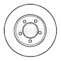 Brzdový kotúč BORG & BECK BBD4044