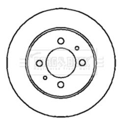 Brzdový kotúč BORG & BECK BBD4200