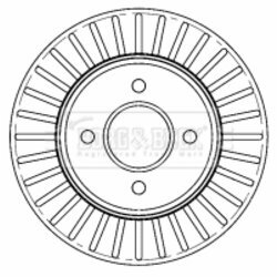 Brzdový kotúč BORG & BECK BBD4518