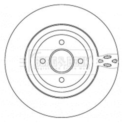 Brzdový kotúč BORG & BECK BBD4519