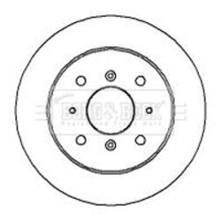 Brzdový kotúč BORG & BECK BBD4892