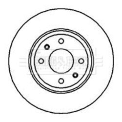 Brzdový kotúč BORG & BECK BBD4976
