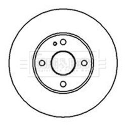 Brzdový kotúč BORG & BECK BBD4995