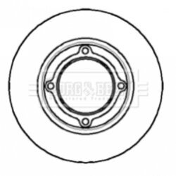 Brzdový kotúč BORG & BECK BBD5024