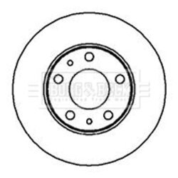 Brzdový kotúč BORG & BECK BBD5093 - obr. 1