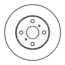 Brzdový kotúč BORG & BECK BBD5150