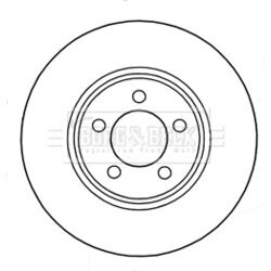 Brzdový kotúč BORG & BECK BBD5318