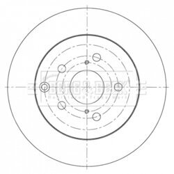 Brzdový kotúč BORG & BECK BBD5372