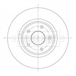 Brzdový kotúč BORG & BECK BBD5420