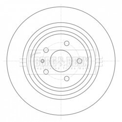 Brzdový kotúč BORG & BECK BBD5422