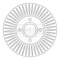 Brzdový kotúč BORG & BECK BBD5423