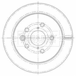 Brzdový kotúč BORG & BECK BBD5461