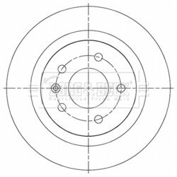 Brzdový kotúč BORG & BECK BBD5501