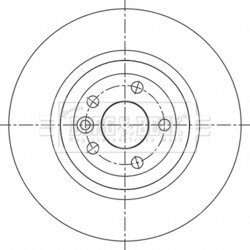 Brzdový kotúč BORG & BECK BBD5513