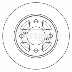Brzdový kotúč BORG & BECK BBD5530