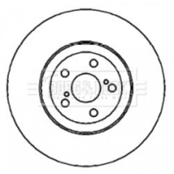 Brzdový kotúč BORG & BECK BBD5712S