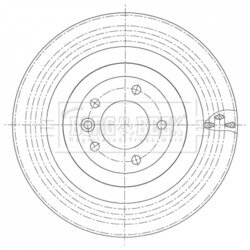 Brzdový kotúč BORG & BECK BBD6107S