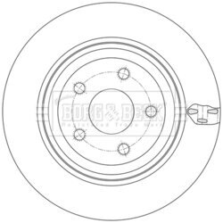 Brzdový kotúč BORG & BECK BBD6140S - obr. 1