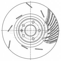Brzdový kotúč BORG & BECK BBD6199S