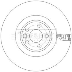 Brzdový kotúč BORG & BECK BBD6221S - obr. 1