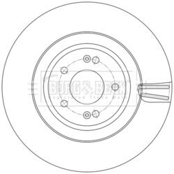 Brzdový kotúč BORG & BECK BBD6246S - obr. 1
