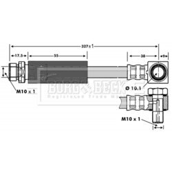 Brzdová hadica BORG & BECK BBH6737