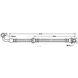 Brzdová hadica BORG & BECK BBH7600