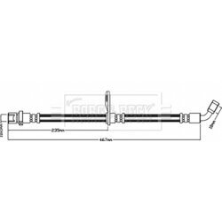 Brzdová hadica BORG & BECK BBH8060