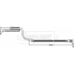 Brzdová hadica BORG & BECK BBH8516