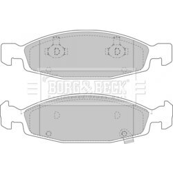 Sada brzdových platničiek kotúčovej brzdy BORG & BECK BBP1781