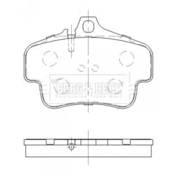 Sada brzdových platničiek kotúčovej brzdy BORG & BECK BBP2472