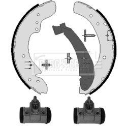 Sada brzdových čeľustí BORG & BECK BBS1126K