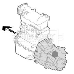 Uloženie motora BORG & BECK BEM3195 - obr. 1