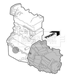 Uloženie motora BORG & BECK BEM3594 - obr. 1