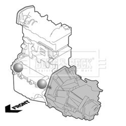 Uloženie motora BORG & BECK BEM4204 - obr. 1