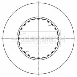 Brzdový kotúč BORG & BECK BBD32668