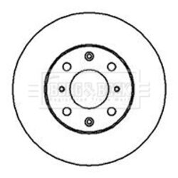 Brzdový kotúč BORG & BECK BBD4035