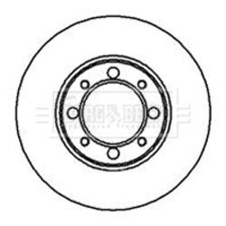 Brzdový kotúč BORG & BECK BBD4446