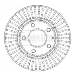 Brzdový kotúč BORG & BECK BBD4483