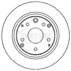 Brzdový kotúč BORG & BECK BBD4612 - obr. 1