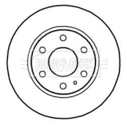Brzdový kotúč BORG & BECK BBD4710